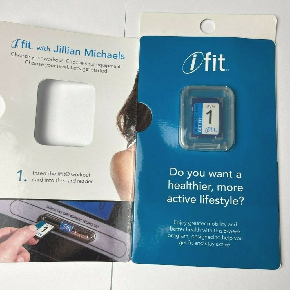 iFit Jillian Michaels Get Fit Level 1 SD Card Workouts Treadmill Elliptical Bike - Picture 4 of 5